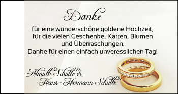 Hochzeitsanzeige von Almuth Schulte von NWZ