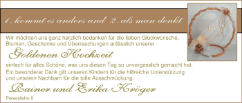 Hochzeitsanzeige von Rainer Kröger von NWZ