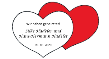 Hochzeitsanzeige von Silke Hadeler von NWZ