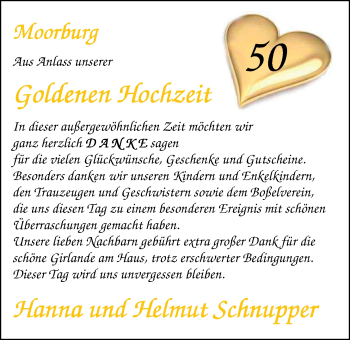 Hochzeitsanzeige von Hanna Schnupper von NWZ