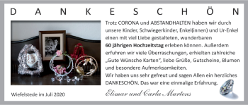 Hochzeitsanzeige von Elimar Martens von NWZ
