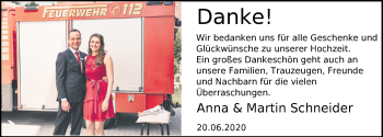 Hochzeitsanzeige von Martin Schneider von NWZ
