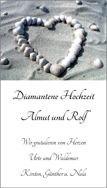 Hochzeitsanzeige von Almut Rademacher von NWZ
