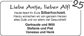 Hochzeitsanzeige von Antje,  von EZ