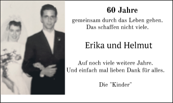 Hochzeitsanzeige von Erika Renken von NWZ