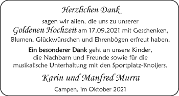 Hochzeitsanzeige von Karin Murra von EZ