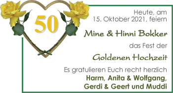 Hochzeitsanzeige von Mine Bokker von EZ