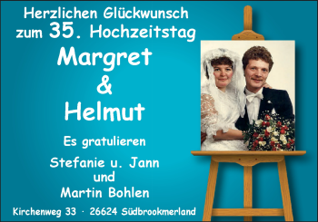 Hochzeitsanzeige von Margret  von EZ