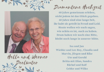 Hochzeitsanzeige von Hella Deelwater von NWZ