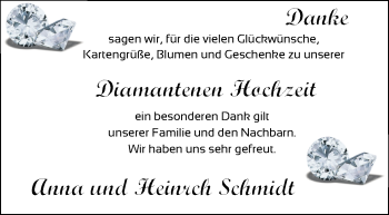 Hochzeitsanzeige von Anna Schmidt von NWZ
