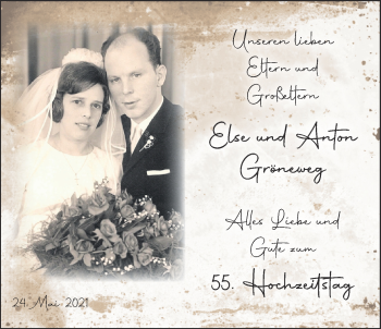 Hochzeitsanzeige von Else Gröneweg von NWZ