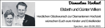 Hochzeitsanzeige von Elsbeth Wilken von NWZ