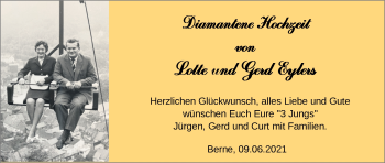 Hochzeitsanzeige von Lotte Eylers von NWZ