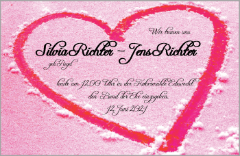 Hochzeitsanzeige von Silvia Richter von NWZ