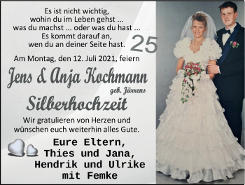 Hochzeitsanzeige von Anja Kochmann von EZ