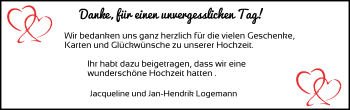 Hochzeitsanzeige von Jacqueline Müller von NWZ