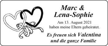 Hochzeitsanzeige von Marc  von EZ