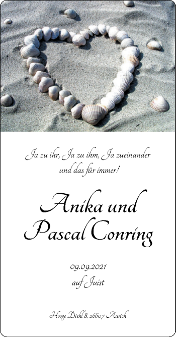 Hochzeitsanzeige von Anika Conring von EZ