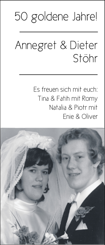 Hochzeitsanzeige von Annegret Stöhr von NWZ