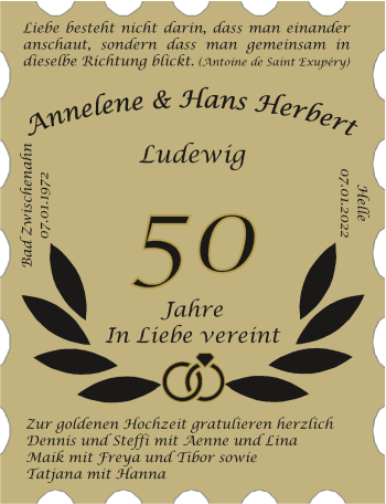 Hochzeitsanzeige von Annelene Ludewig von NWZ
