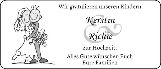 Hochzeitsanzeige von Kerstin  von EZ