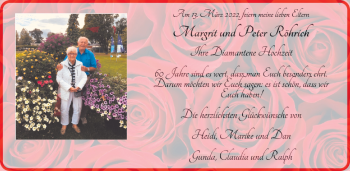 Hochzeitsanzeige von Margrit Röhrich von EZ