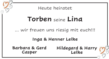 Hochzeitsanzeige von Torben  von EZ