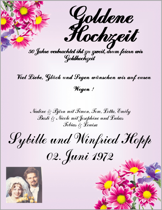 Hochzeitsanzeige von Sybille Hopp von NWZ