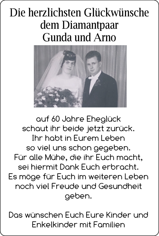 Hochzeitsanzeige von Gunda Großmann von NWZ