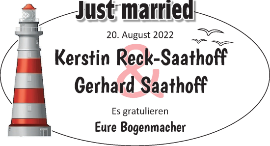 Hochzeitsanzeige von Kerstin Reck-Saathoff von EZ