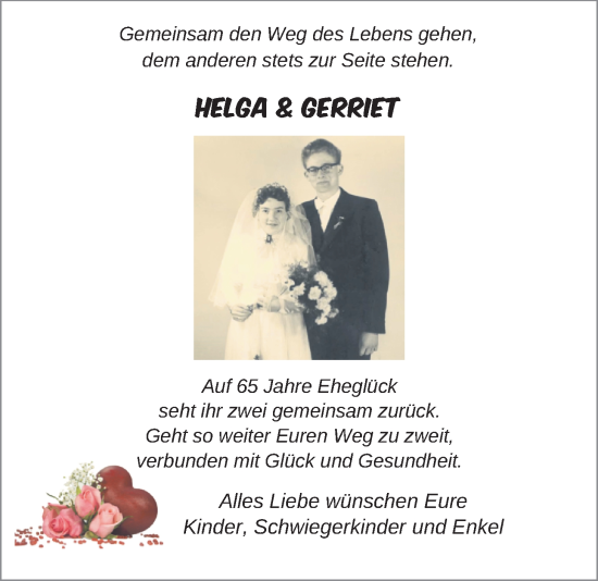 Hochzeitsanzeige von Gerriet Sommer von NWZ