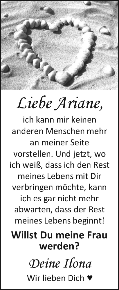 Hochzeitsanzeige von Liebe  von EZ