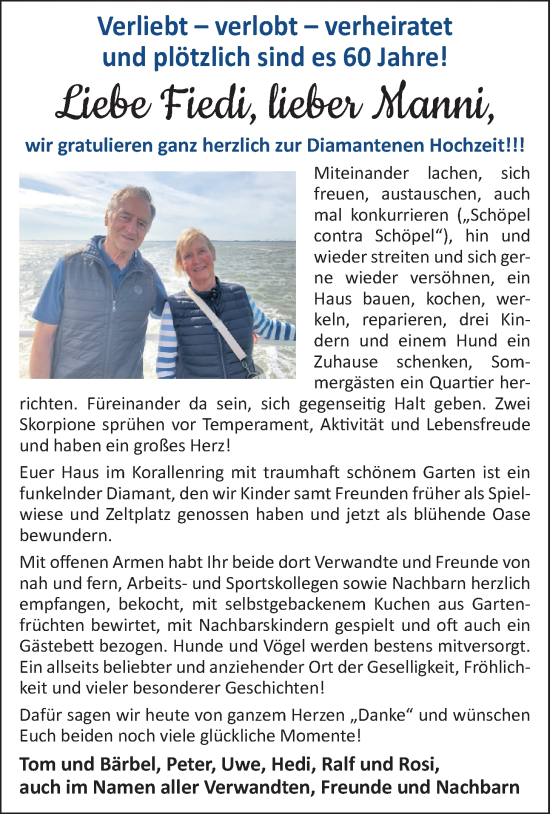 Hochzeitsanzeige von Fiedi  von BM