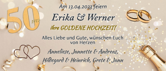Hochzeitsanzeige von Erika  von EZ