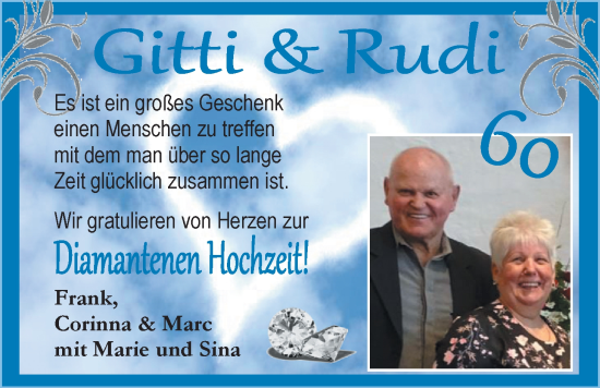 Hochzeitsanzeige von Gitti  von EZ