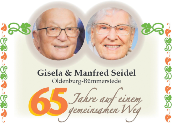 Hochzeitsanzeige von Gisela  Seidel von NWZ