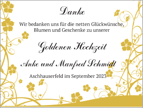 Hochzeitsanzeige von Anke Schmidt von NWZ