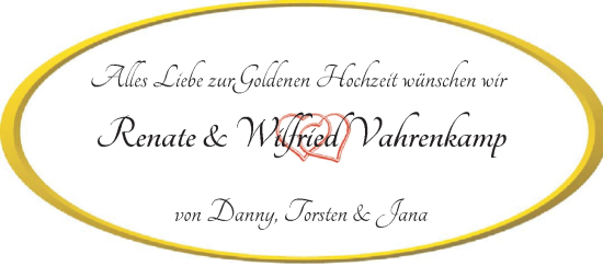 Hochzeitsanzeige von Renate Vahrenkamp von NWZ
