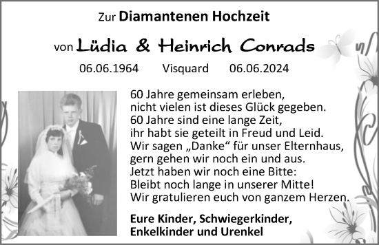 Hochzeitsanzeige von Lüddia Conrads von EZ