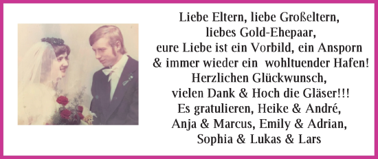 Hochzeitsanzeige von Elisabeth Milatz von NWZ