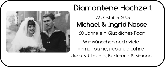 Hochzeitsanzeige von Michael Nasse von BM
