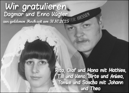 Hochzeitsanzeige von Dagmar Kügler von BM