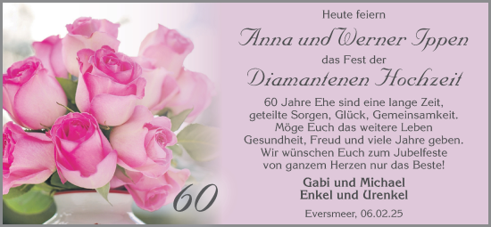 Hochzeitsanzeige von Anna Ippen von BM