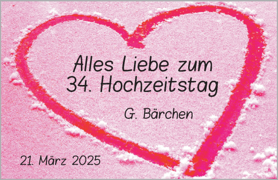 Hochzeitsanzeige von Hans-Dieter Zirpel von BM