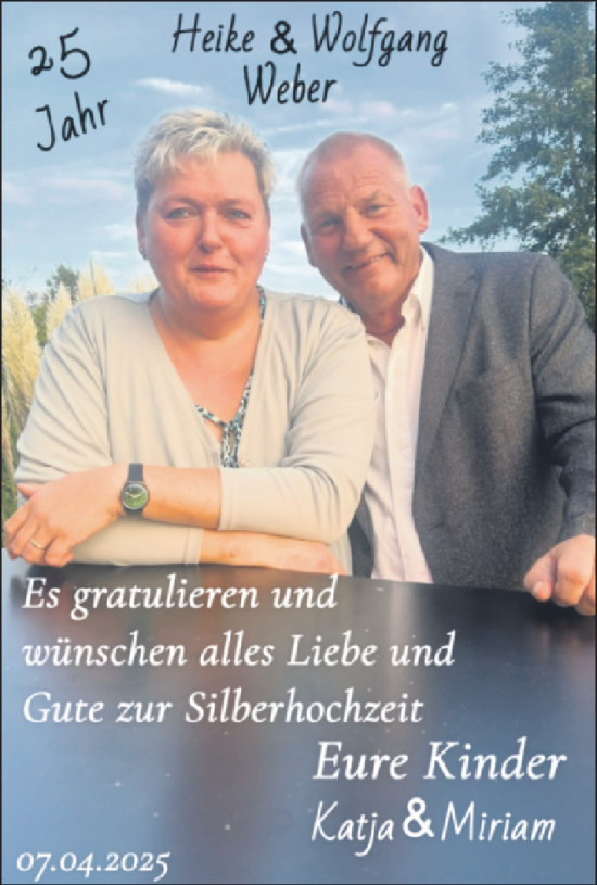 Hochzeitsanzeige von Heike Weber von BM