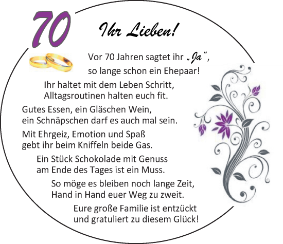 Hochzeitsanzeige von Ihr Lieben  von EZ