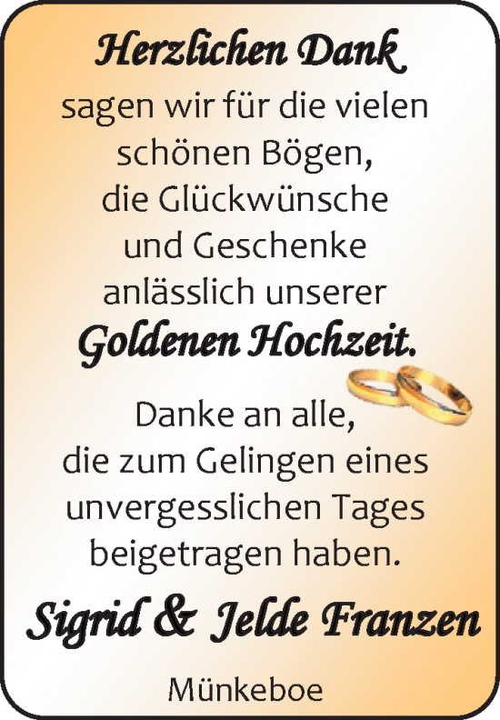 Hochzeitsanzeige von Siggrid  von EZ
