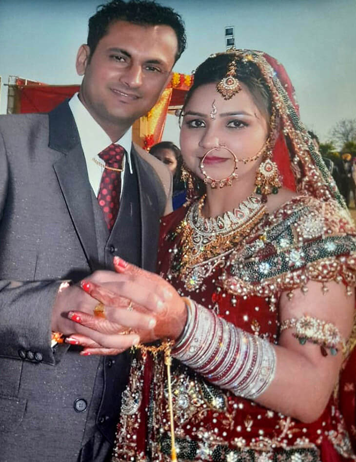 Traditionelle indische Hochzeit