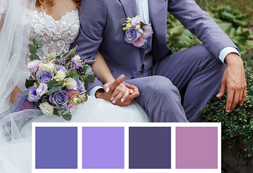 Hochzeitskonzept Very Peri - Heiraten in der Trendfarbe 2022