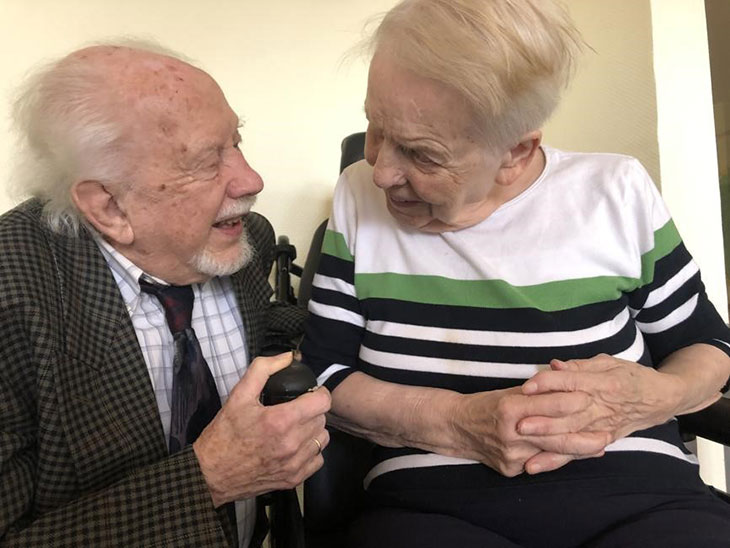 Renate und Karl sind seit 65 Jahren gluecklich verheiratet